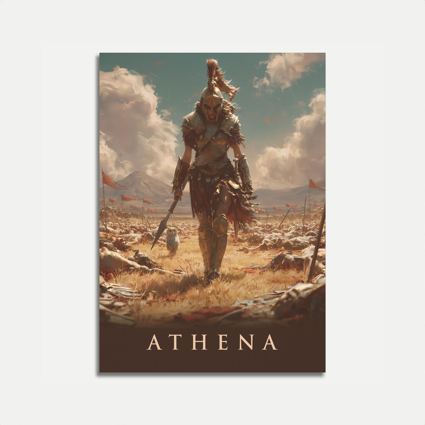 Athena Goddess of War Poster