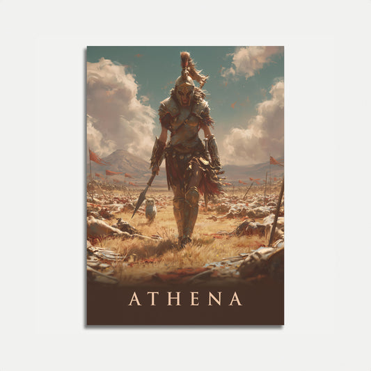 Athena Goddess of War Poster