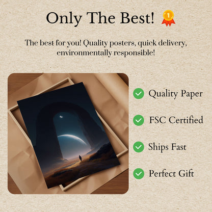 Cosmic Gateway Landscape Poster