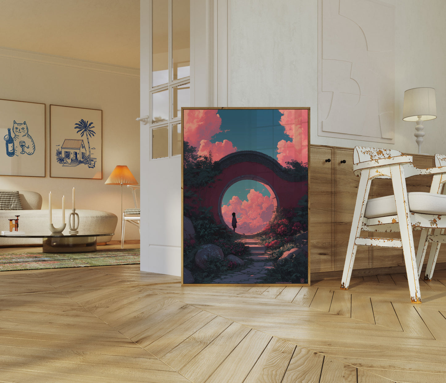 Mystical Garden Portal Poster