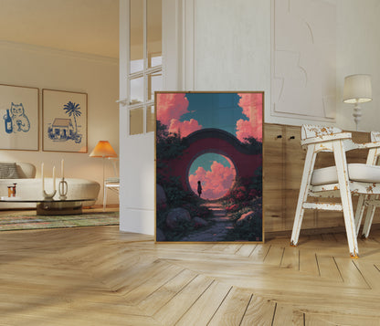 Mystical Garden Portal Poster