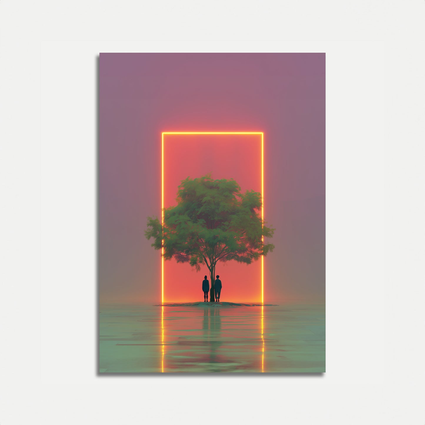 Póster de Naturaleza Neon Gateway