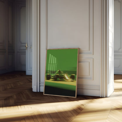 Green Speed Formula 1 Poster