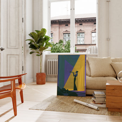 Poster: Trombettista nella Luce Dorata