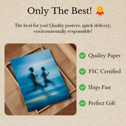 Blurred Motion Running Poster