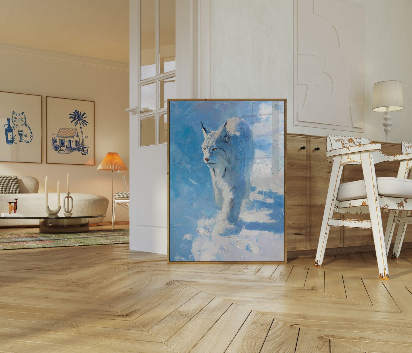 Poster della Lince nella Neve Invernale