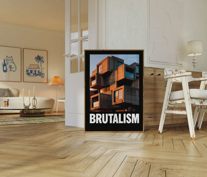 Bold Brutalist Architecture Poster