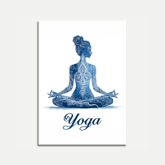 Zen Meditation Lotus Pose Poster