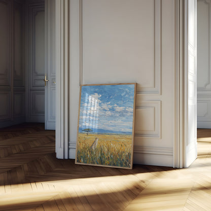 Póster de guepardo sereno de la sabana