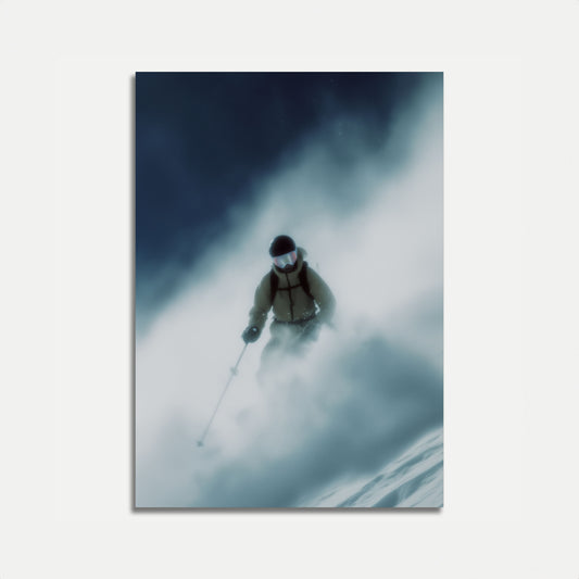 Powder Storm Skiing Poster