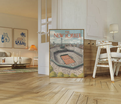 New Yorker Tennis Stadium Poster