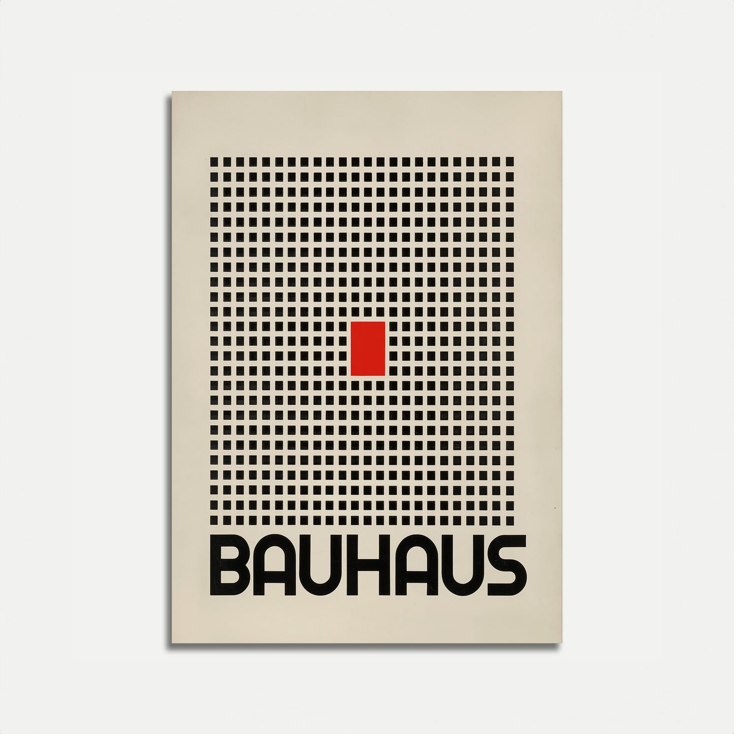 Bauhaus plakát Červený čtverec