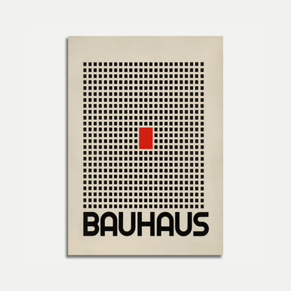 Bauhaus plakát Červený čtverec