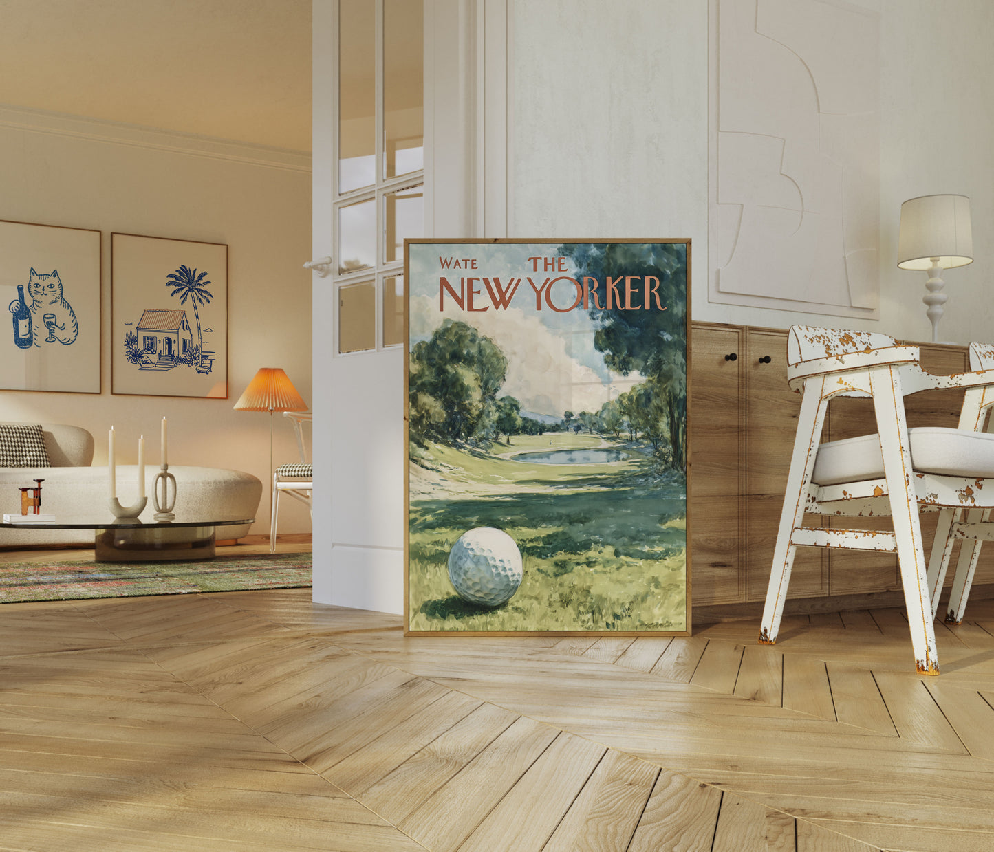Tranquil Golf Course New Yorker Poster