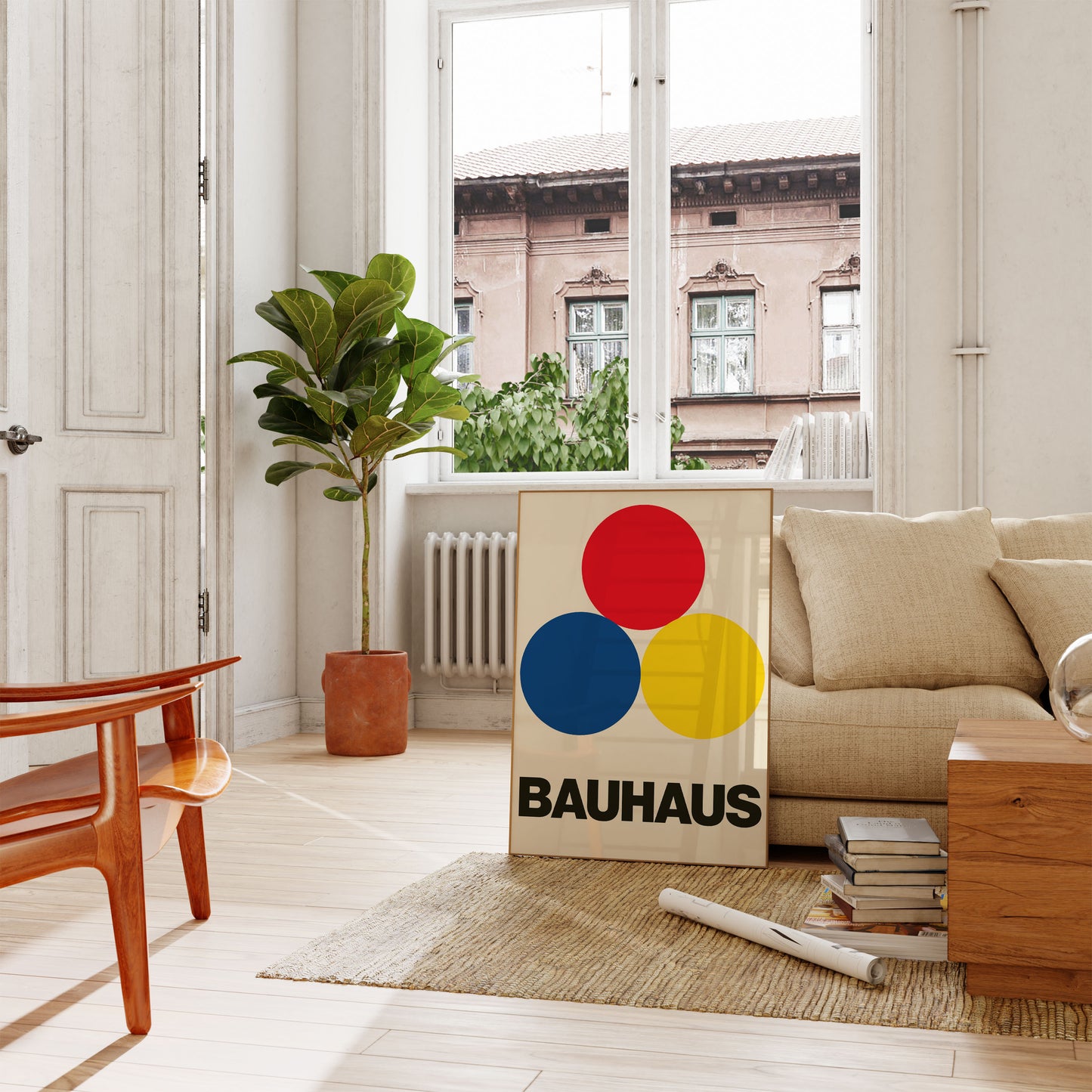 Bauhaus Primary Colors Poster