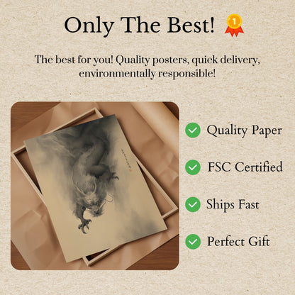 Ethereal Dragon Mist Poster