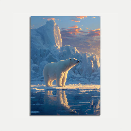 Póster del majestuoso desierto ártico