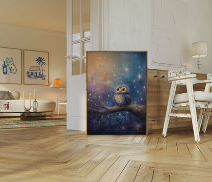 Poster del Gufo Notturno Stellato