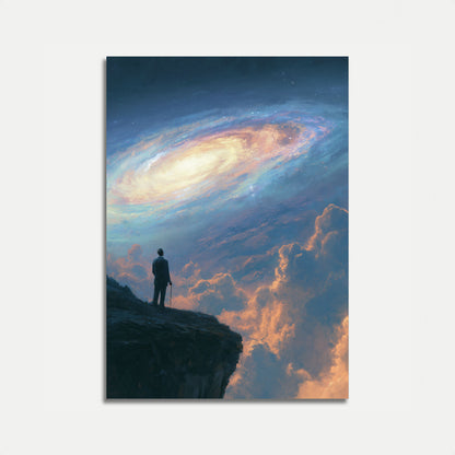 Poster del Viaggiatore Cosmico al Confine della Galassia