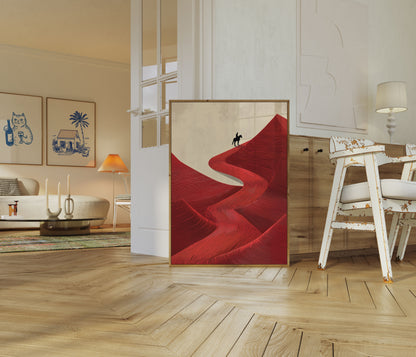 Red Desert Rider Poster