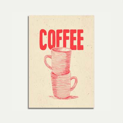 Vintage Coffee Lover's Morning Poster