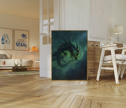 Emerald Dragon Nightmare Poster