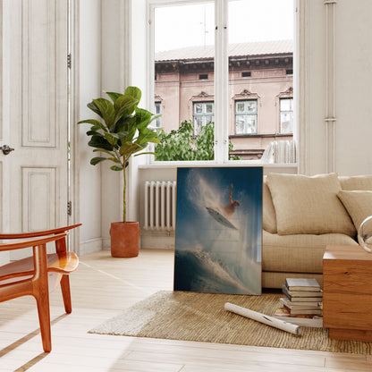 Epic Surfing Wave Explosion Poster