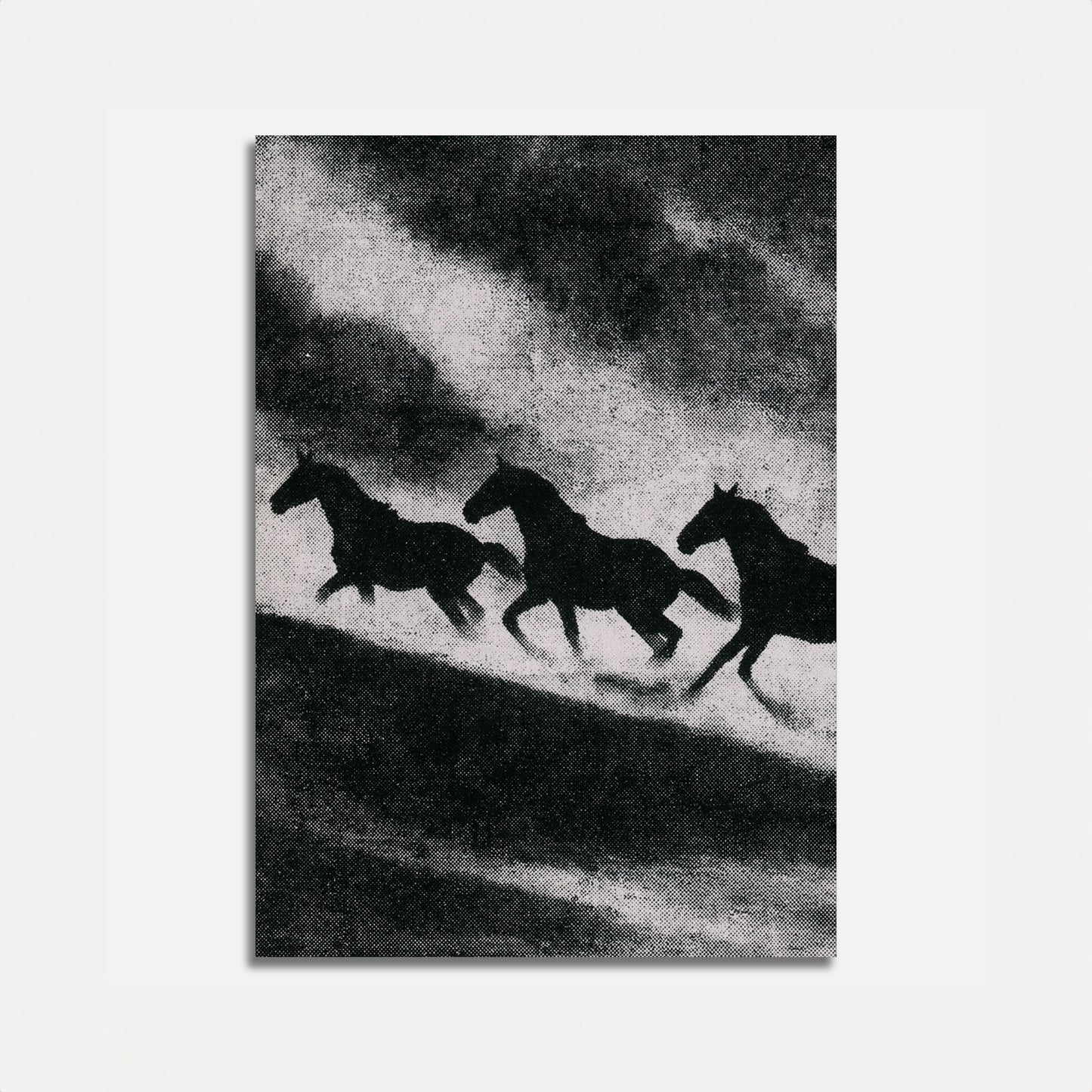 Póster de Caballos Salvajes Corriendo Libres