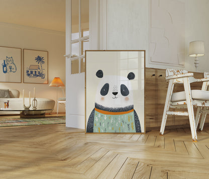 Cute Panda Friends Poster