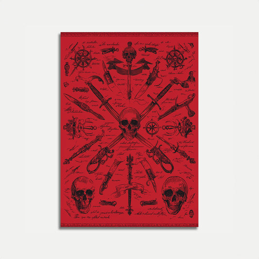 Pirate Skull Crossed Weapons Poster