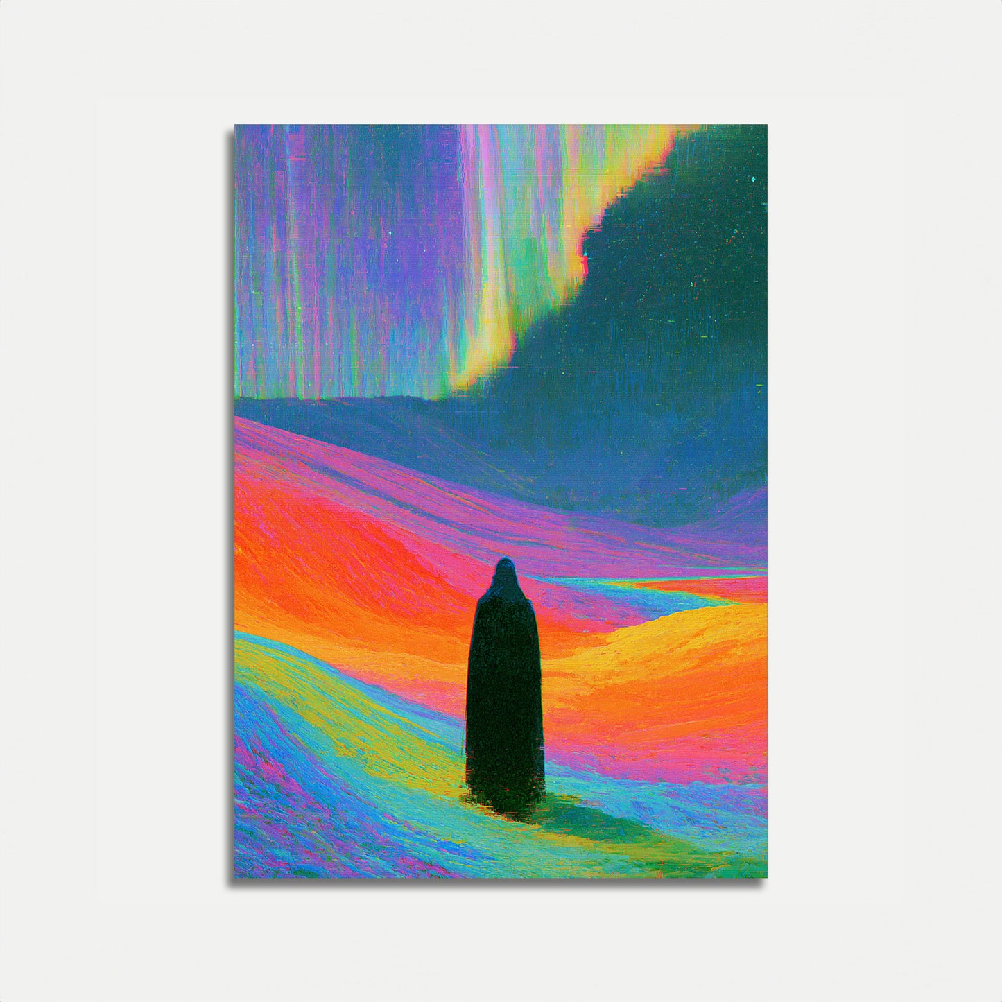 Surreal Aurora Landscape Poster