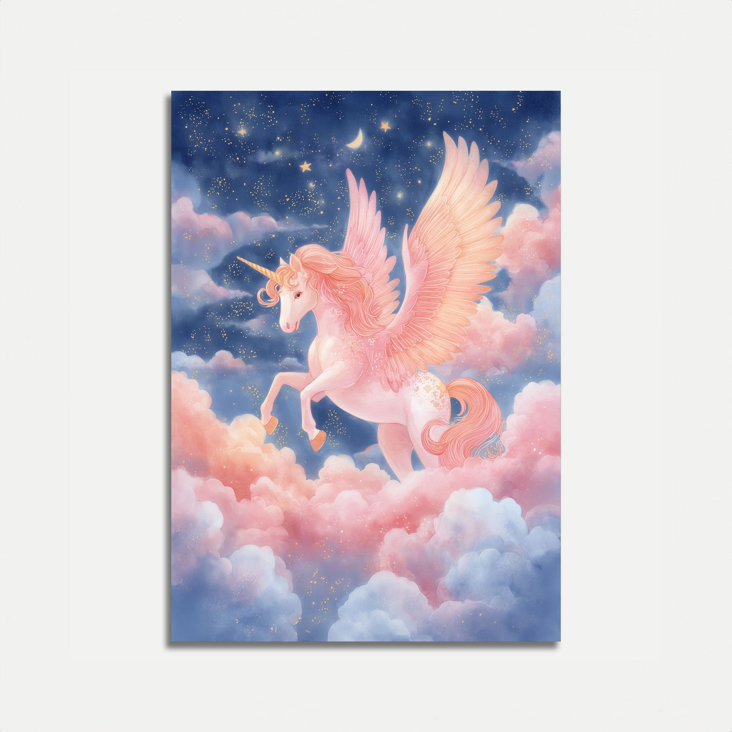 Poster dell'Unicorno Notte Stellata