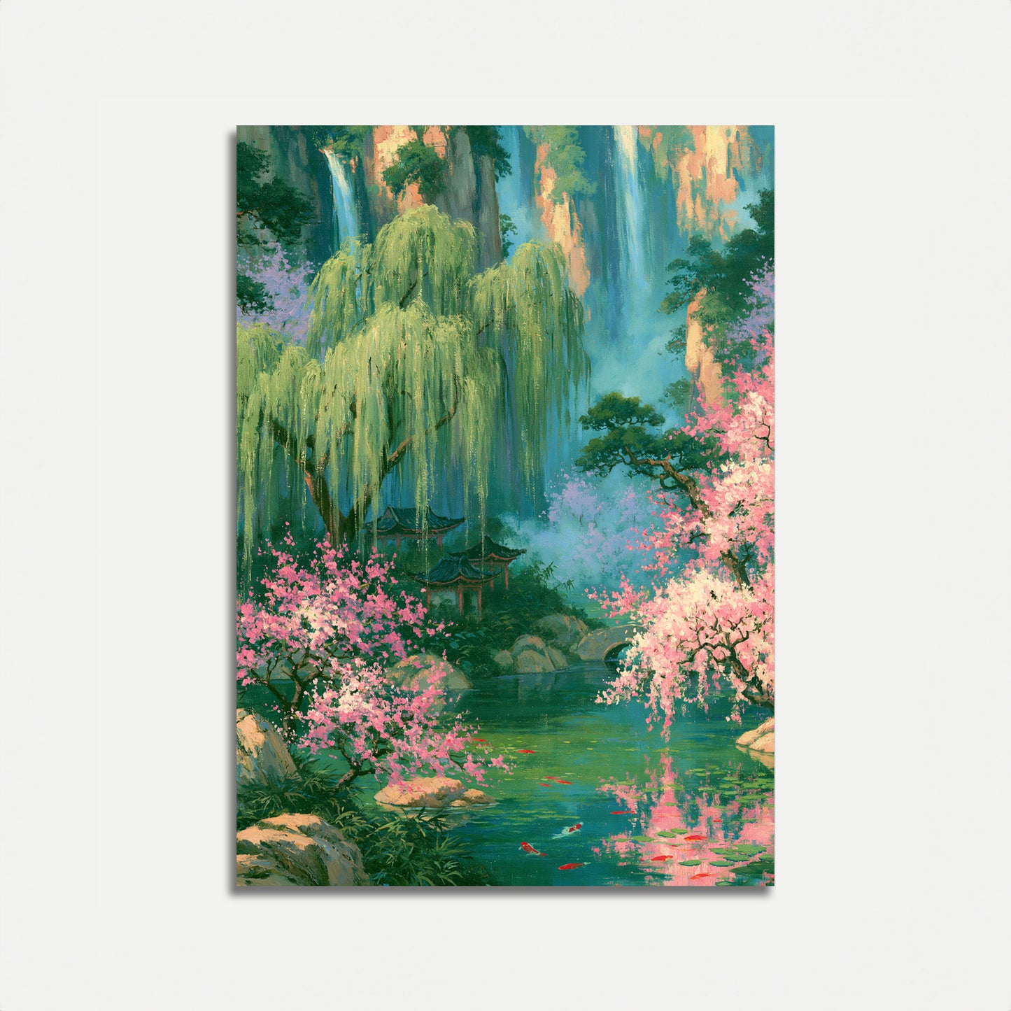 Oriental Garden Stream Plakat
