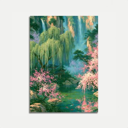 Oriental Garden Stream Plakat