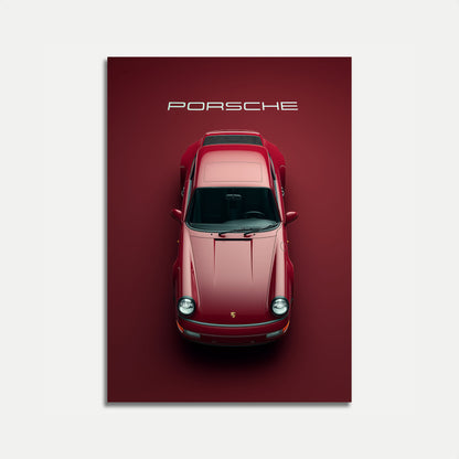 Classic Red Porsche 911 Poster
