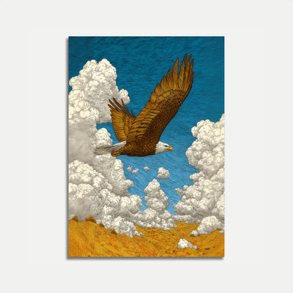 Majestic Eagle Soaring Poster