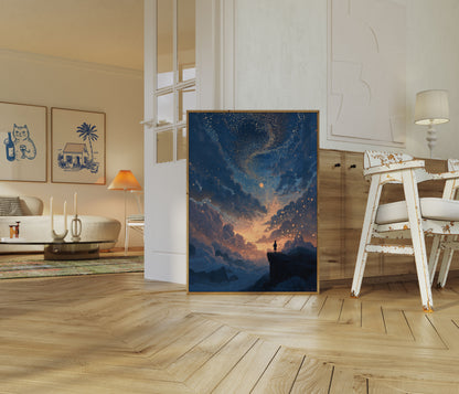 Starry Night Dreamer Poster