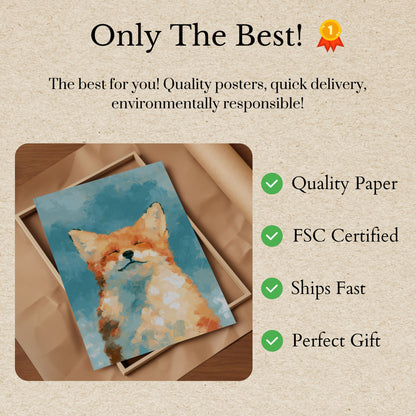 Gentle Fox Portrait Poster