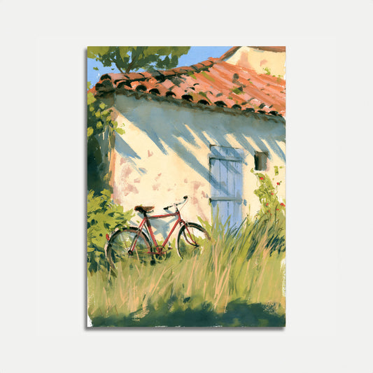 Poster Bici Paesaggio Rurale