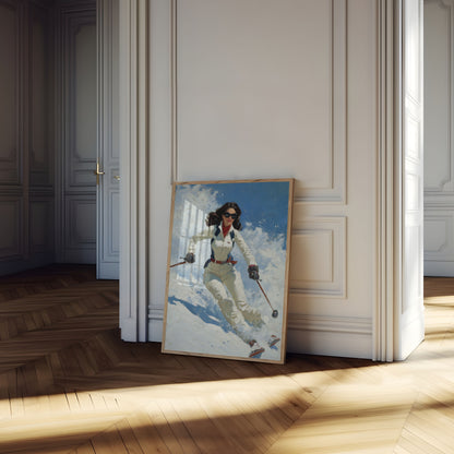 Eleganter Skipistenglanz Poster