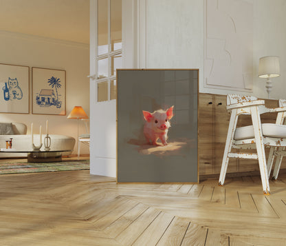 Schattige Roze Biggetjes Poster