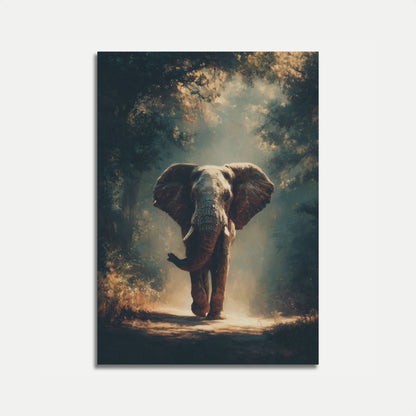 Majestic Elephant Forest Journey Poster