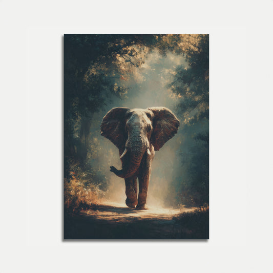 Majestic Elephant Forest Journey Poster