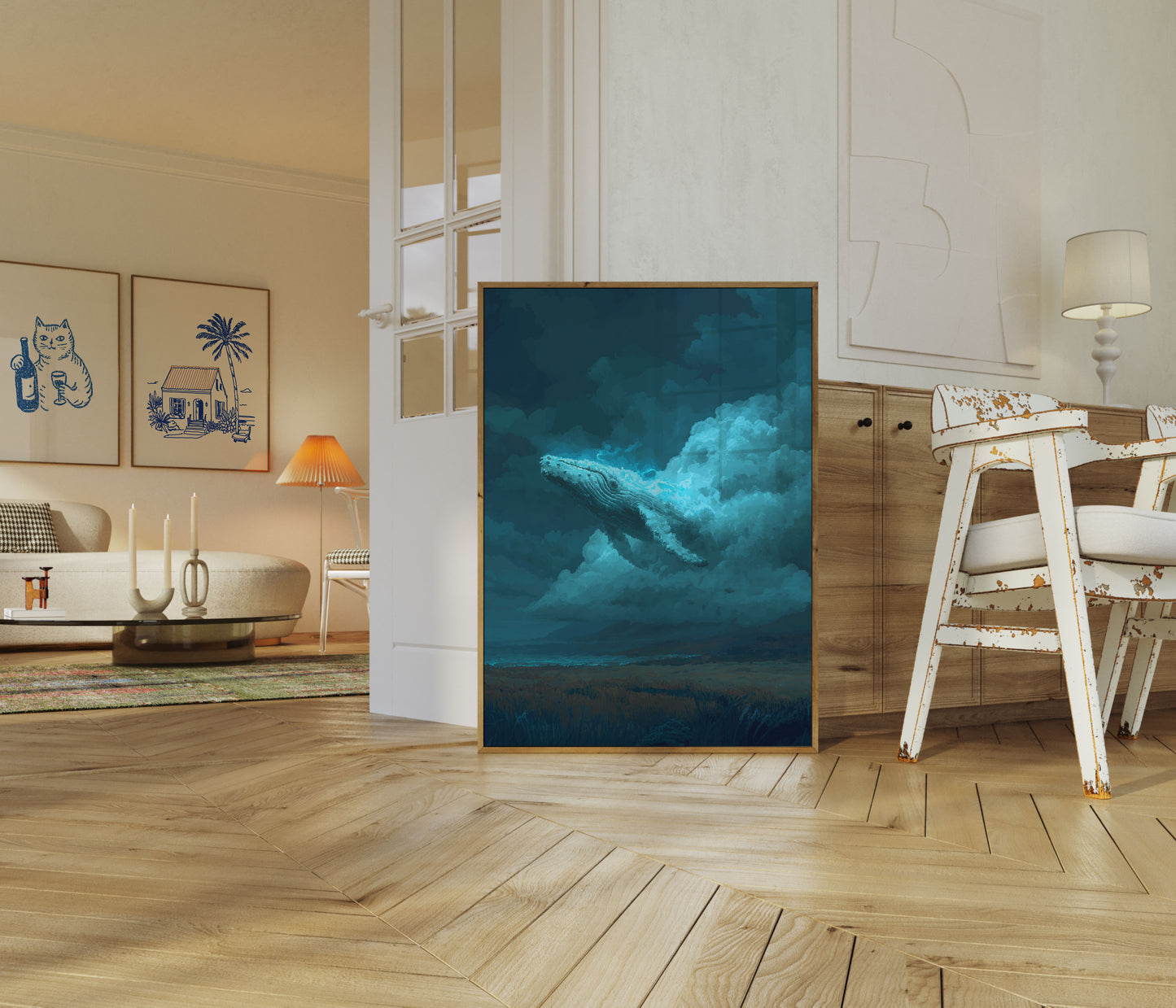 Sky Whale Dream Poster