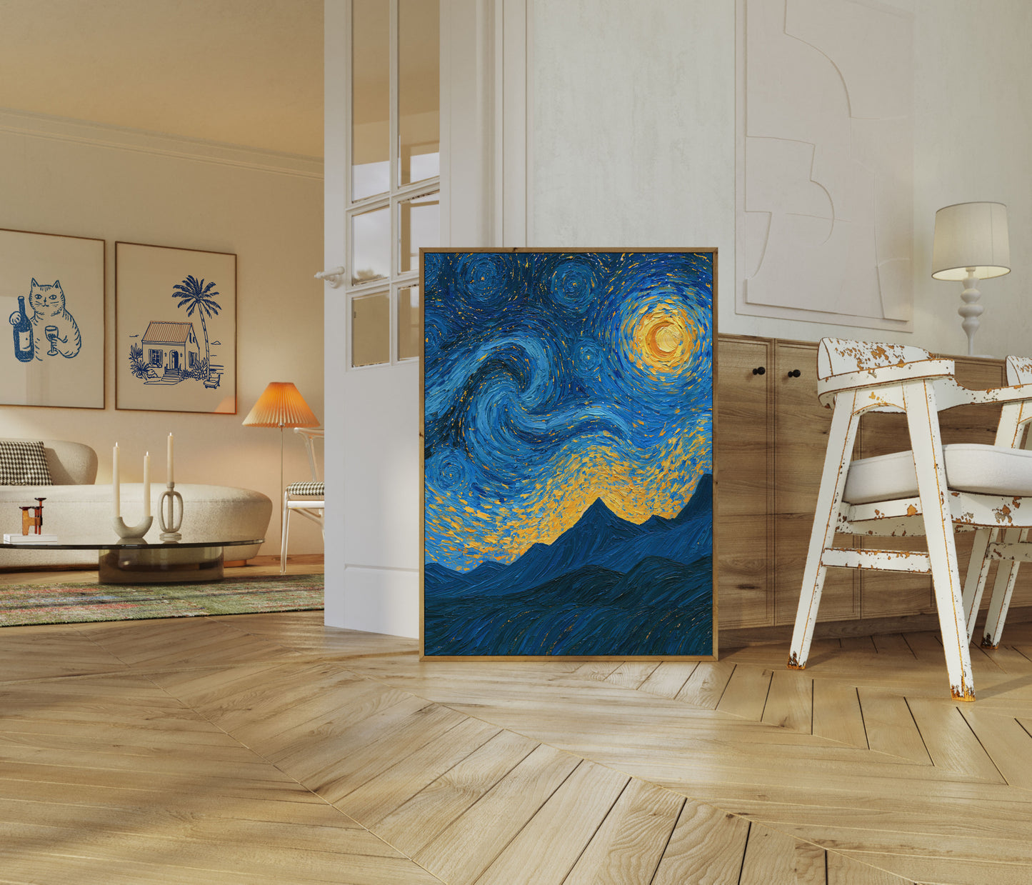 Starry Night Sky Poster