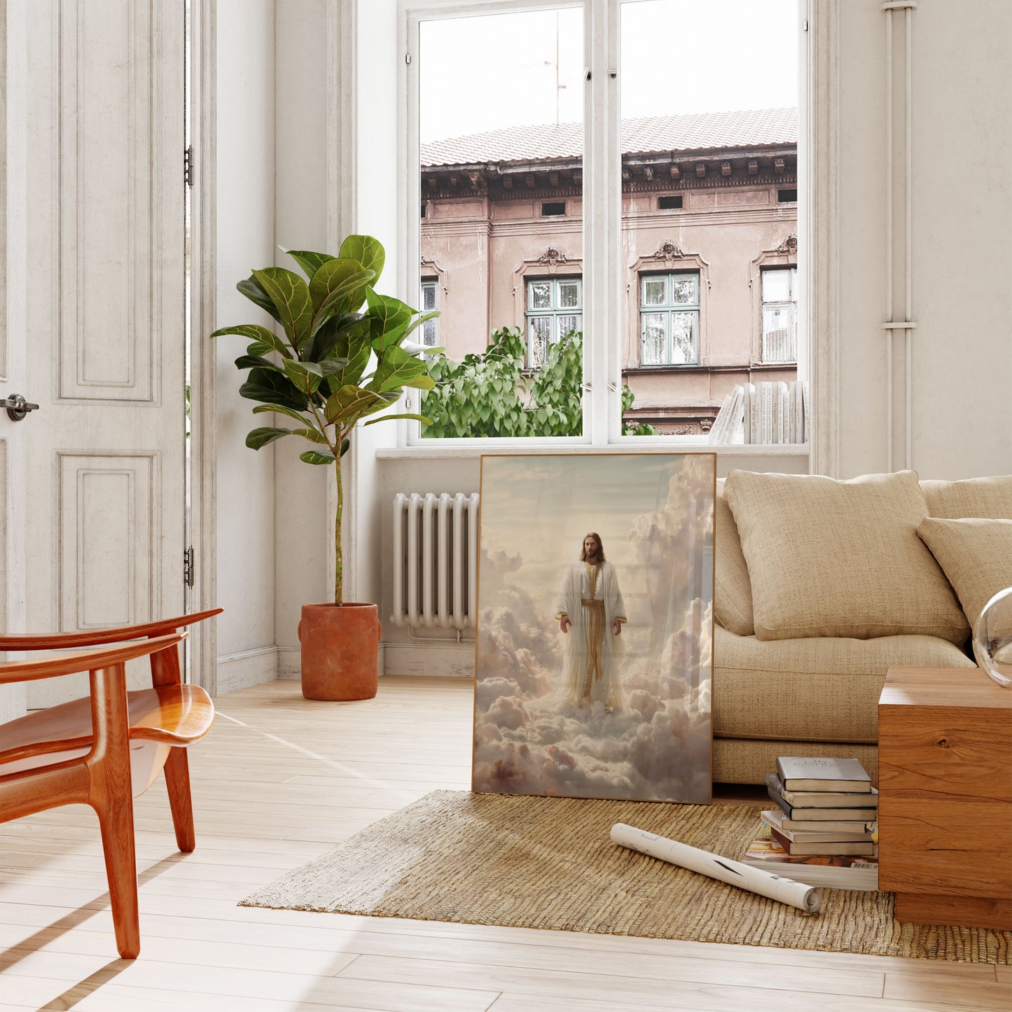 Divine Heavenly Clouds Poster