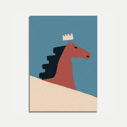 Kongelig Hest Med Krone Plakat