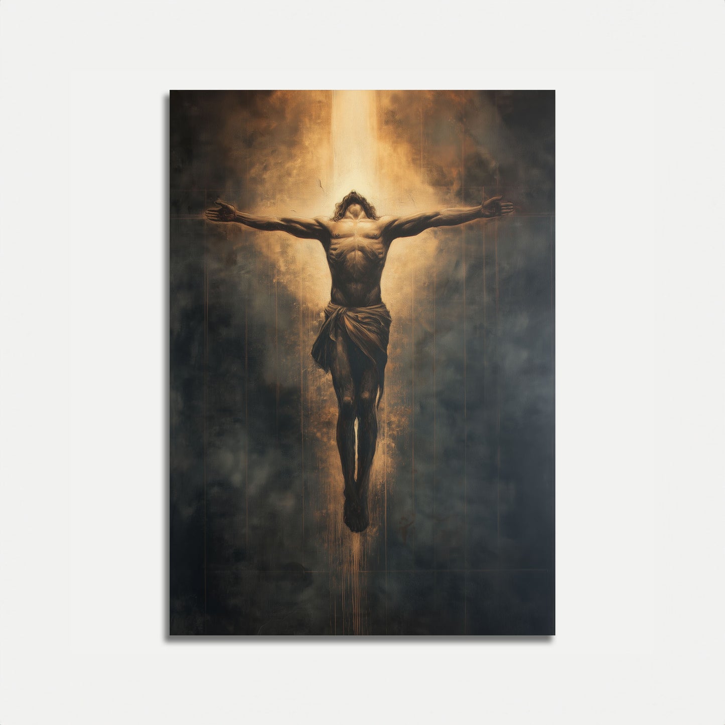 Divine Crucifixion Spiritual Poster