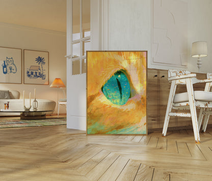 Cat Eye Ocean Depths Poster