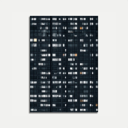 Urban Night Windows Poster